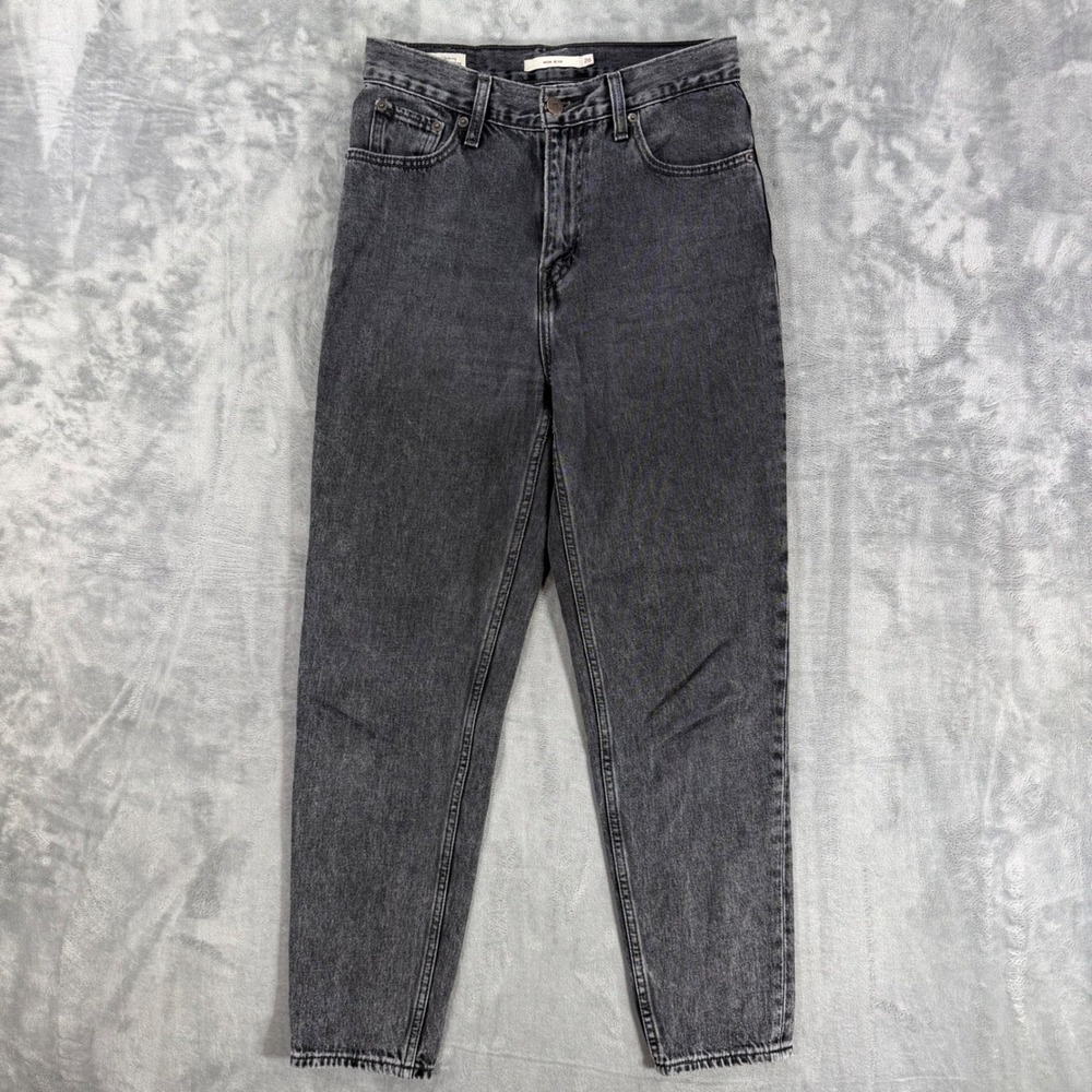 Levi's Premium Mom Jeans Women's Size 26 Charcoal Gray High Rise Tapered